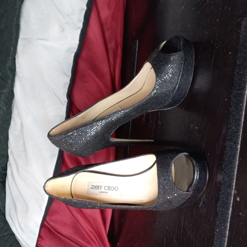 Jimmy Choo  size 36.5, 4.5" stiletto heels